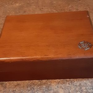 Solid Wood Felt-Lined Decorative Keepsake Box